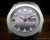 New Old Stock NOS Osman automatic vintage watch, purple dial, faceted crystal