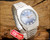 New Old Stock NOS Osman automatic vintage watch, blue dial, faceted crystal