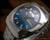 New Old Stock NOS Osman Duo-Tone automatic vintage watch, purple/blue dial, faceted crystal