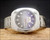 New Old Stock NOS Osman Duo-Tone automatic vintage watch, purple/brown dial, faceted crystal