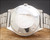Caseback view of the Osman 2378W3 automatic watch, showing the all-stainless-steel back, original bracelet and preserved NOS condition.