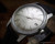 Close-up view of the Radar automatic dial, highlighting its perfect silver finish, slim hour markers and understated vintage character.