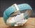 Brand new turquoise suede-style leather strap fitted to the Tecnal automatic watch, matching the colourful 1970s dial.