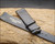 Original vintage black leather strap supplied separately with the NOS Titus watch, preserving an additional original accessory.
