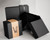 Black cardboard watch box