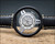 MG cars Old England steering wheel mechanical vintage watch, MG MGB GT classic car watch, EB 8461 movement, vintage style leather strap