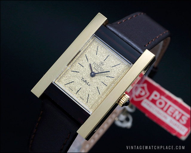 Very rare Potens Prima Turtle mechanical vintage watch, ultra rare, new ...