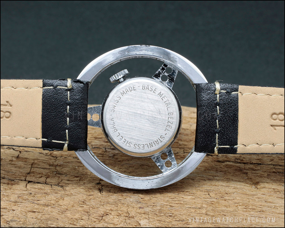 Swiss made Old England MG vintage watch, EB 8461, silver dial, MG