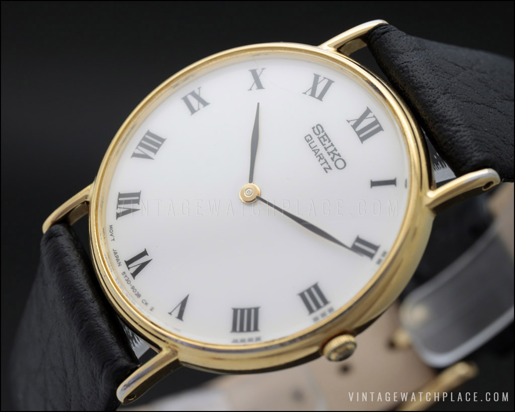 Seiko Dress Quartz vintage watch, 5Y30-9000, from the 90's, NOS.