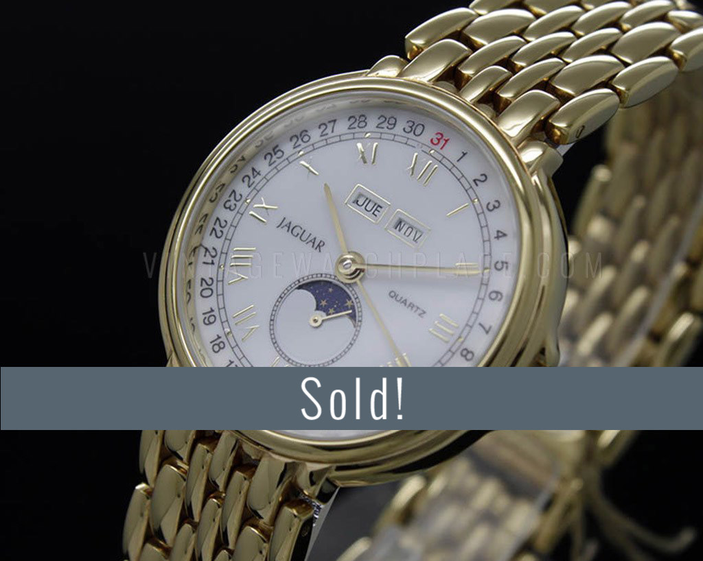 New Old Stock Jaguar all gold filled vintage Quartz watch