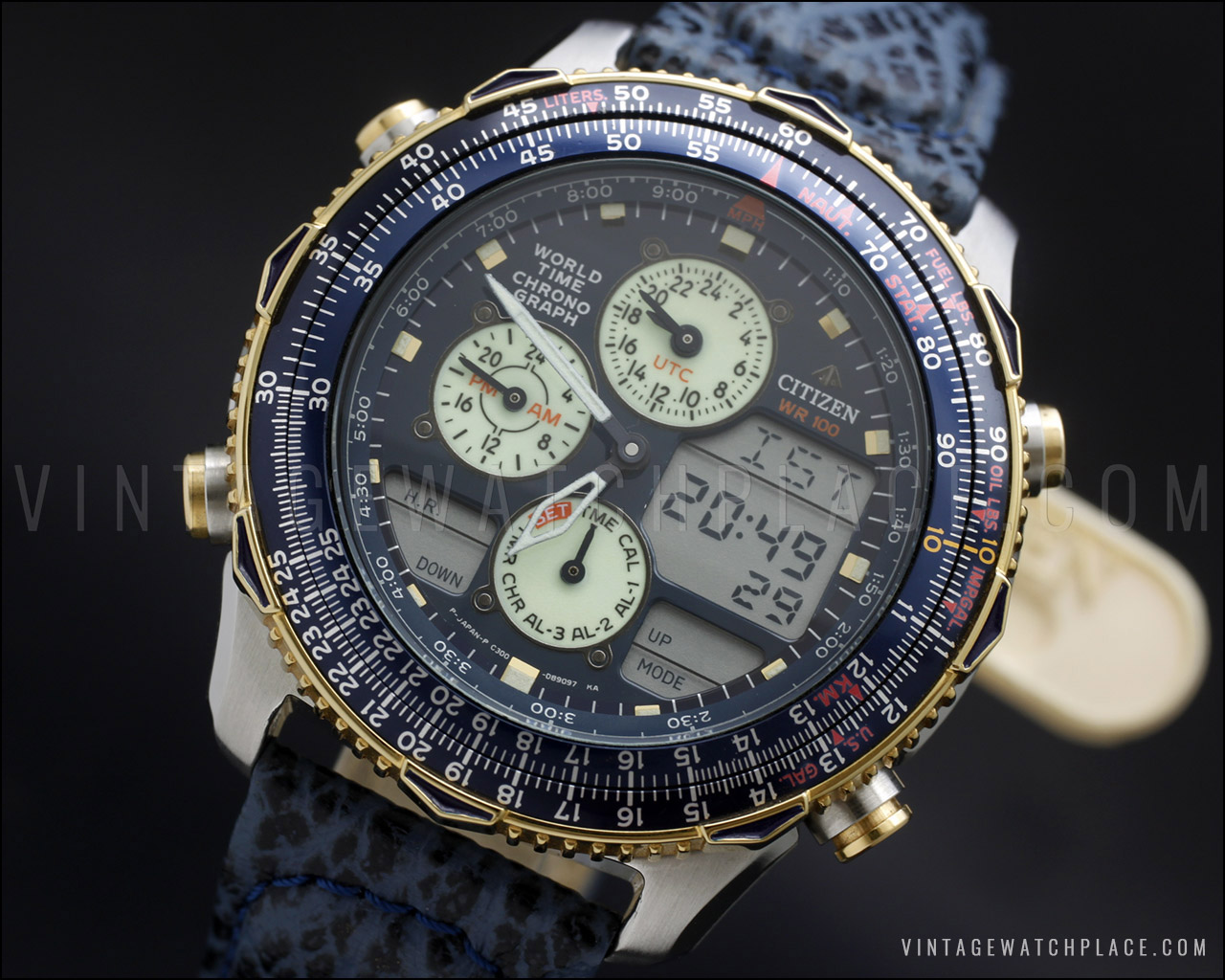 CITIZEN　PROMASTER　ワールドタイム　C300 稼働品 シチズン ヴィンテージ C300 プロマスター ワールドタイム アラーム