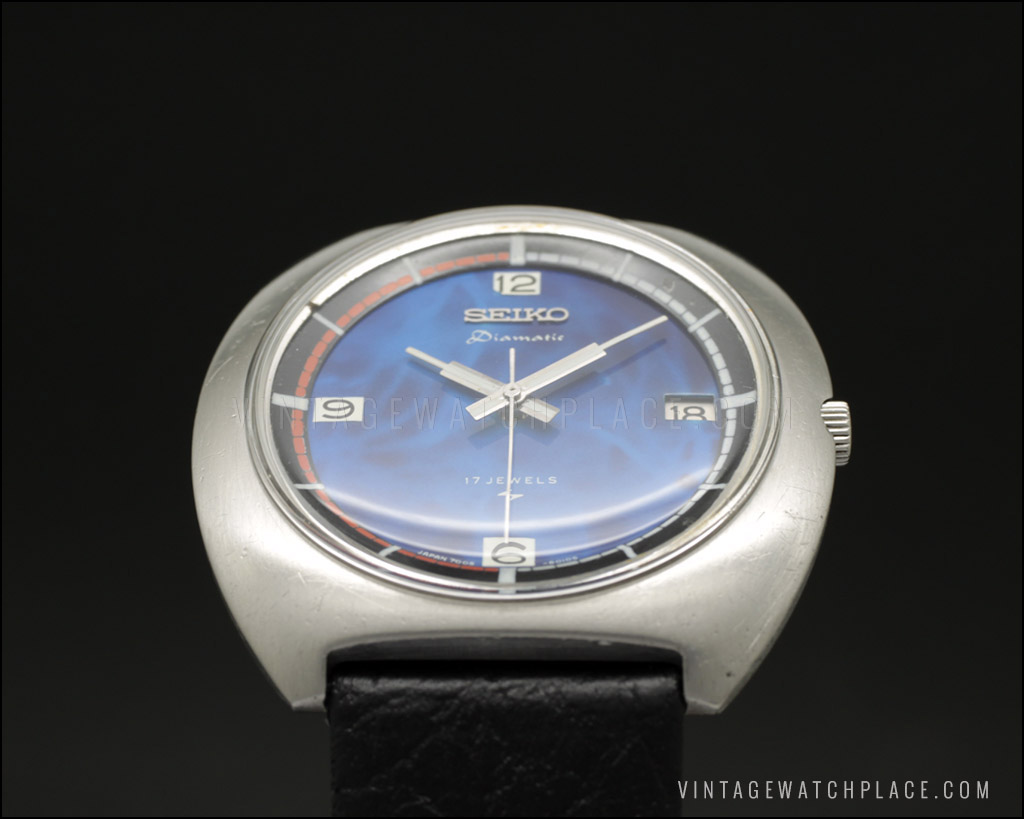 Seiko Diamatic automatic vintage watch, very rare, Seiko 7005 movement, All  stainless steel.