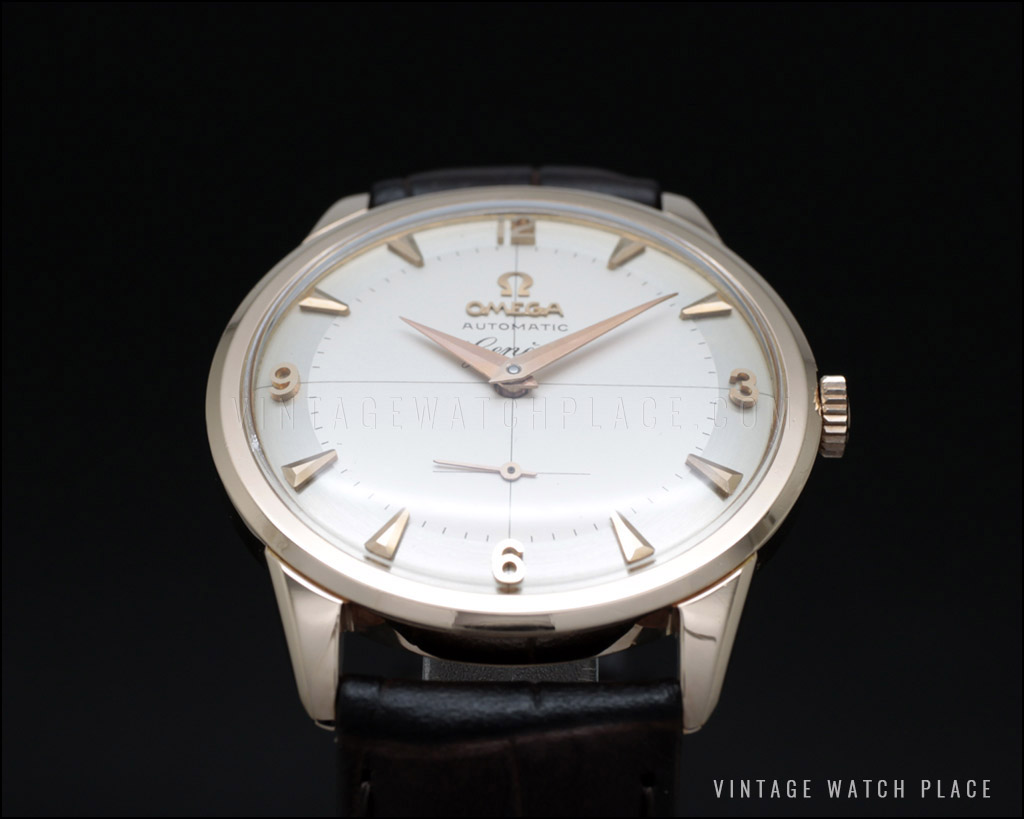 Near new old stock Omega Genéve Automatic vintage watch, solid 18K pink  gold, Ca. 1958, very dainty, Omega 491 movement, fully serviced and 1 year  guaranteed.