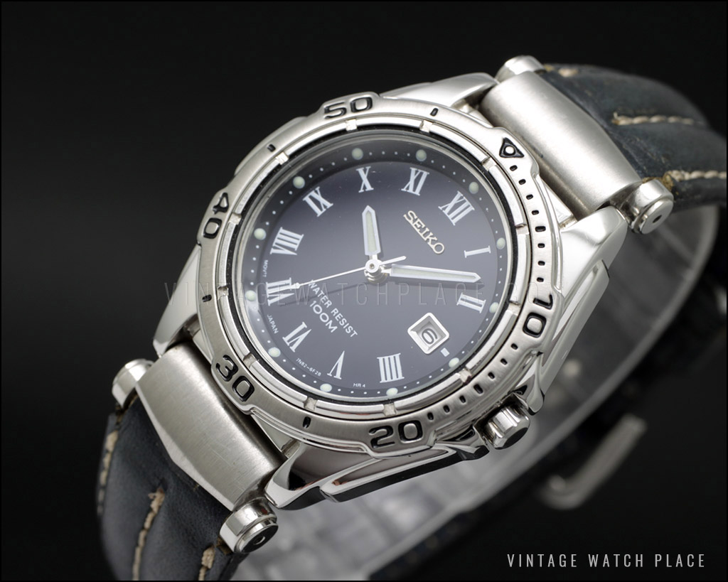 New Old Stock Seiko Quartz vintage watch, ladies', sporty, 7N82-6D50, NOS,  100% original, an 