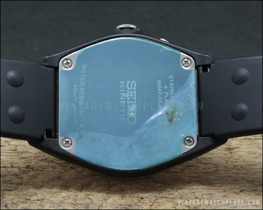New Old Stock SEIKO ARCTURA KINETIC 5M42-0E49, original strap, new  capacitor, very scarce, vintage retro quartz watch NOS.
