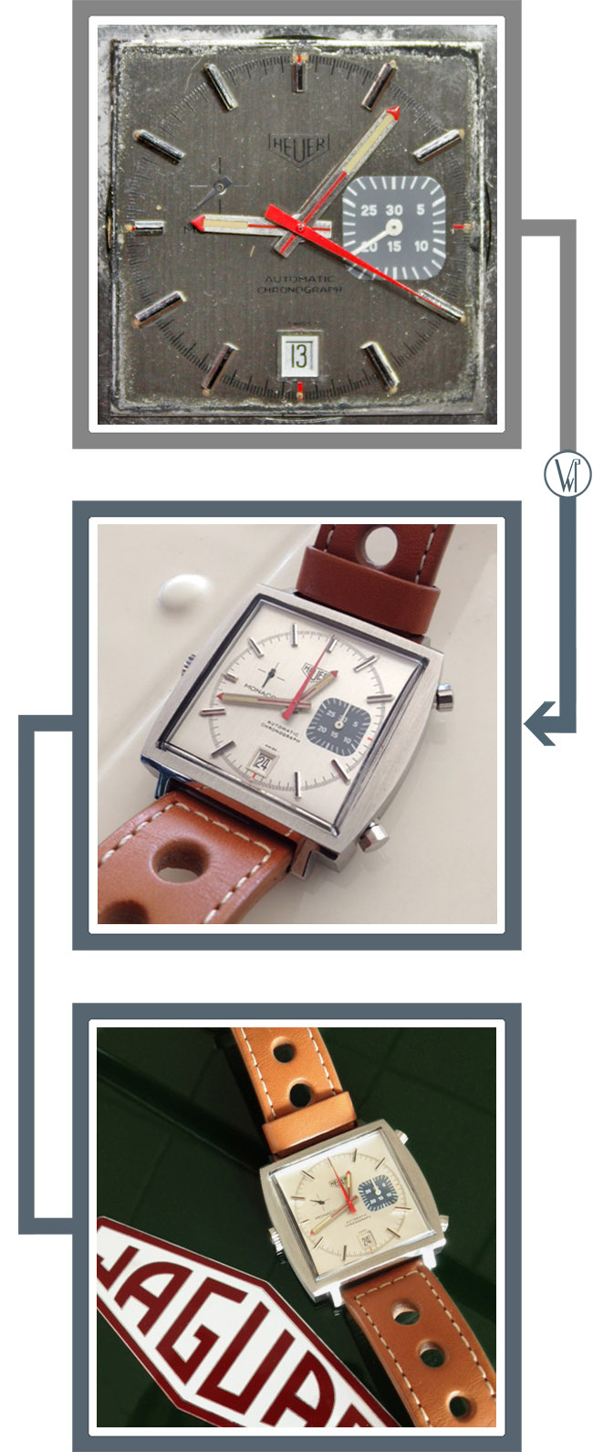 Heuer Monaco vintage 1533G calibre 15 restoration.jpg