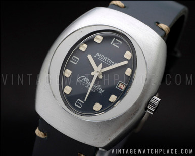 New Old Stock 70 s rare Mortima Mayerling mechanical vintage watch NOS in perfect condition very eye catching beautiful