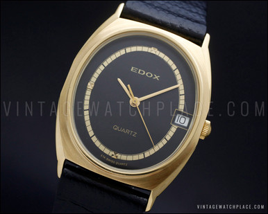 New Old Stock dress Edox small oval Quartz vintage watch  display picture 1