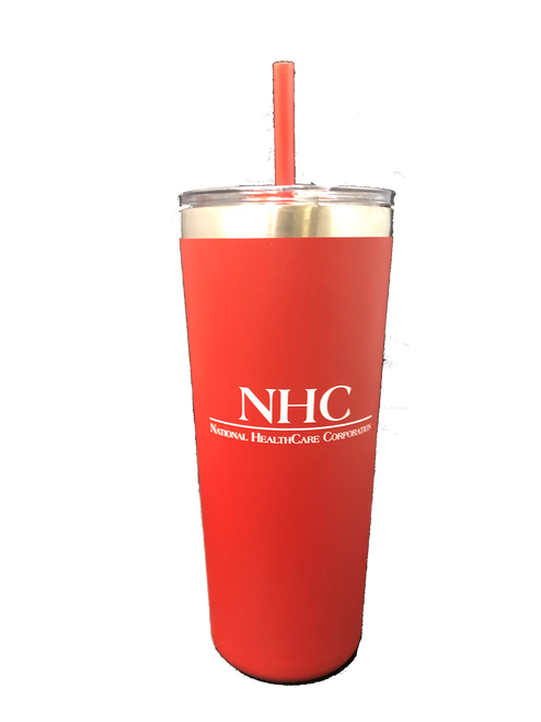 24 oz. Soft Touch Tumbler – Red ($.50 Credit )