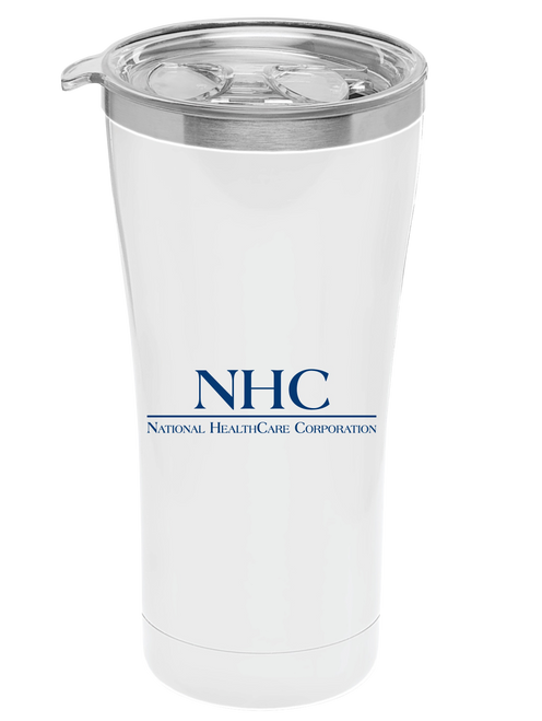 White 22 oz. Yukon Stainless Double Wall Tumbler ($1.00 Credit)