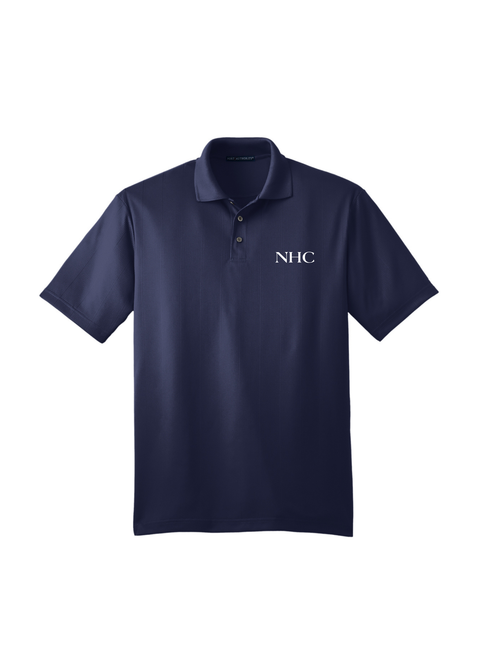 Performance Jacquard Polo- Navy ($1.00 Credit)