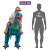  Inflatable Costume for Adults and Children, Halloween Costumes Men Women Green Dinosaur Rider, Blow Up Costume Unisex Godzilla Toy