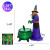 Halloween Inflatable 5.5FT Witch with Built-in LEDs Blow Up Yard Decoration for Holiday Party Indoor, Outdoor, Yard, Garden, Lawn