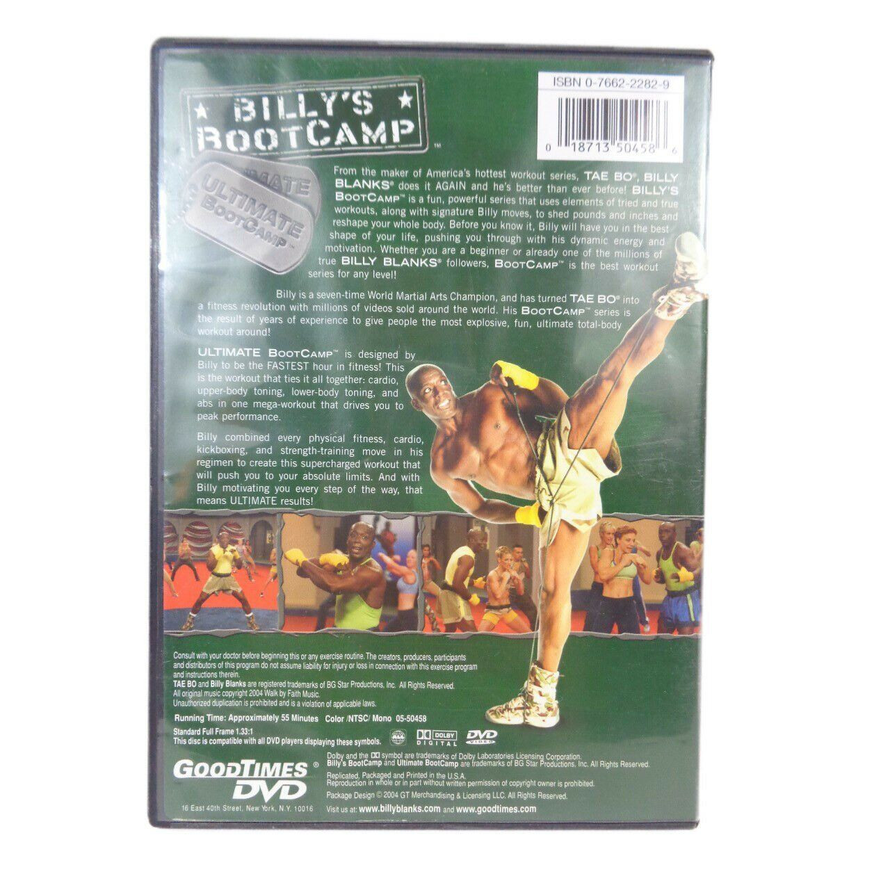 Billy's Bootcamp DVD Billy Blanks Tae Bo Exercise Fitness Routine