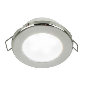 Hella Marine EuroLED 75 3" Round Spring Mount Down Light - White LED - Stainless Steel Rim - 12V Hella Marine EuroLED 75 3" Round Spring Mount Down Light - White LED - Stainless Steel Rim - 12V
