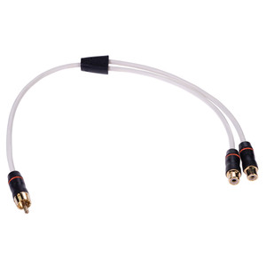FUSION Performance RCA Cable Splitter - 1 Male to 2 Female - .9' FUSION Performance RCA Cable Splitter - 1 Male to 2 Female - .9'