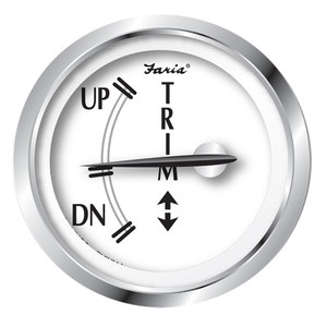 Faria Newport SS 2" Trim Gauge f/J/E/Suzuki Outboards Faria Newport SS 2" Trim Gauge f/J/E/Suzuki Outboards