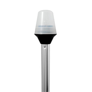 Attwood Frosted Globe All-Around Pole Light w/2-Pin Locking Collar Pole - 12V - 42 Attwood Frosted Globe All-Around Pole Light w/2-Pin Locking Collar Pole - 12V - 42