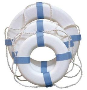 Taylor Made Decorative Ring Buoy - 17" - White/Blue - Not USCG Approved 371 Taylor Made Decorative Ring Buoy - 17" - White/Blue - Not USCG Approved 371