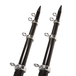 TACO 18' Telescopic Outrigger Poles HD 1-1/2" - Black/Silver