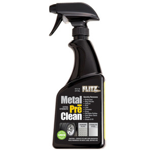 Flitz Metal Pre-Clean - All Metals Icluding Stainless Steel - 16oz Spray Bottle Flitz Metal Pre-Clean - All Metals Icluding Stainless Steel - 16oz Spray Bottle