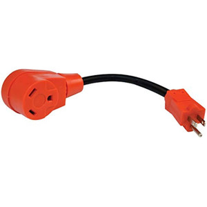 Valterra A10-1530 Mighty Cord 12" RV Adapter Cord w/Handle - 15AM to 30AF, Red Valterra A10-1530 Mighty Cord 12" RV Adapter Cord w/Handle - 15AM to 30AF, Red