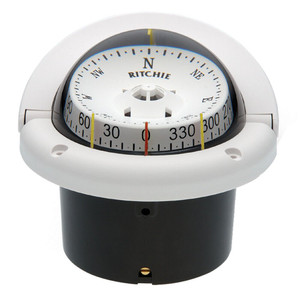 Ritchie HF-743W Helmsman Compass - Flush Mount - White Ritchie HF-743W Helmsman Compass - Flush Mount - White