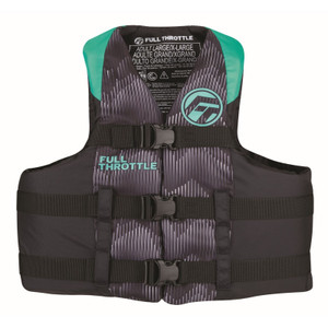Full Throttle Adult Nylon Life Jacket S M Aqua Full Throttle Adult Nylon Life Jacket S M Aqua