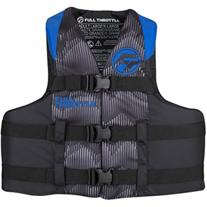Full Throttle Adult Nylon Life Jacket - S/M - Blue/Black Full Throttle Adult Nylon Life Jacket - S/M - Blue/Black