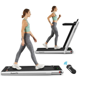 GoPlus 2 in 1 2.25 HP Under desk or Standard Run/Walk Treadmill -18732649 Sil GoPlus 2 in 1 2.25 HP Under desk or Standard Run/Walk Treadmill -18732649 Sil