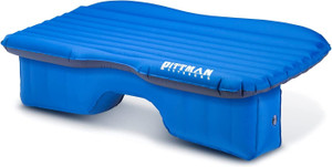 Pittman Outdoors Inflatable Fabric Rear Seat Truck Air Bed Mattress Blue