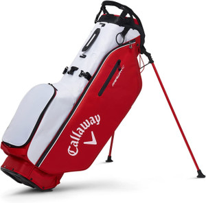Callaway Golf Fairway C Stand Bag, Double Strap, White/Red Color Callaway Golf Fairway C Stand Bag, Double Strap, White/Red Color