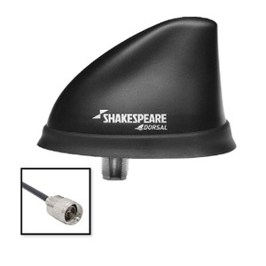 Shakespeare Dorsal Antenna Black Low Profile 26' RGB Cable w/PL-259 Shakespeare Dorsal Antenna Black Low Profile 26' RGB Cable w/PL-259