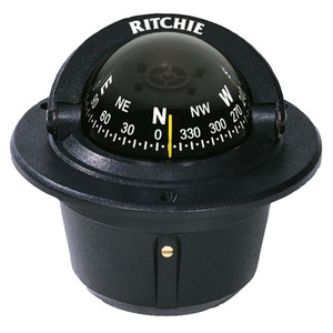 Ritchie F-50 Explorer Compass - Flush Mount - Black Ritchie F-50 Explorer Compass - Flush Mount - Black