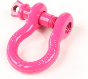 Rugged Ridge D-Ring Shackle Kit, 3/4 inch, Pink Steel, Pair Rugged Ridge D-Ring Shackle Kit, 3/4 inch, Pink Steel, Pair