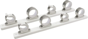Rod Holder TACO Metals 4-Rod Stainless Steel/Delrin Rod Hanger Rack Rod Holder TACO Metals 4-Rod Stainless Steel/Delrin Rod Hanger Rack
