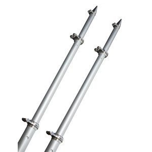 TACO 18' Deluxe Outrigger Poles w/Rollers - Silver/Silver TACO 18' Deluxe Outrigger Poles w/Rollers - Silver/Silver