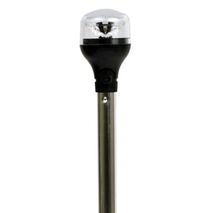Attwood LightArmor Plug-In All-Around Light - 20" Aluminum Pole - Black Attwood LightArmor Plug-In All-Around Light - 20" Aluminum Pole - Black