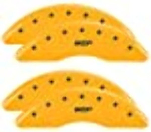 MGP Bake Caliper Covers  Yellow Powder Coat Finish, Fits Sierra 2500 HD |Set of 4