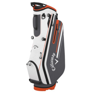 Callaway 2024 Chev Golf Stand Bag White Charcoal Orange
